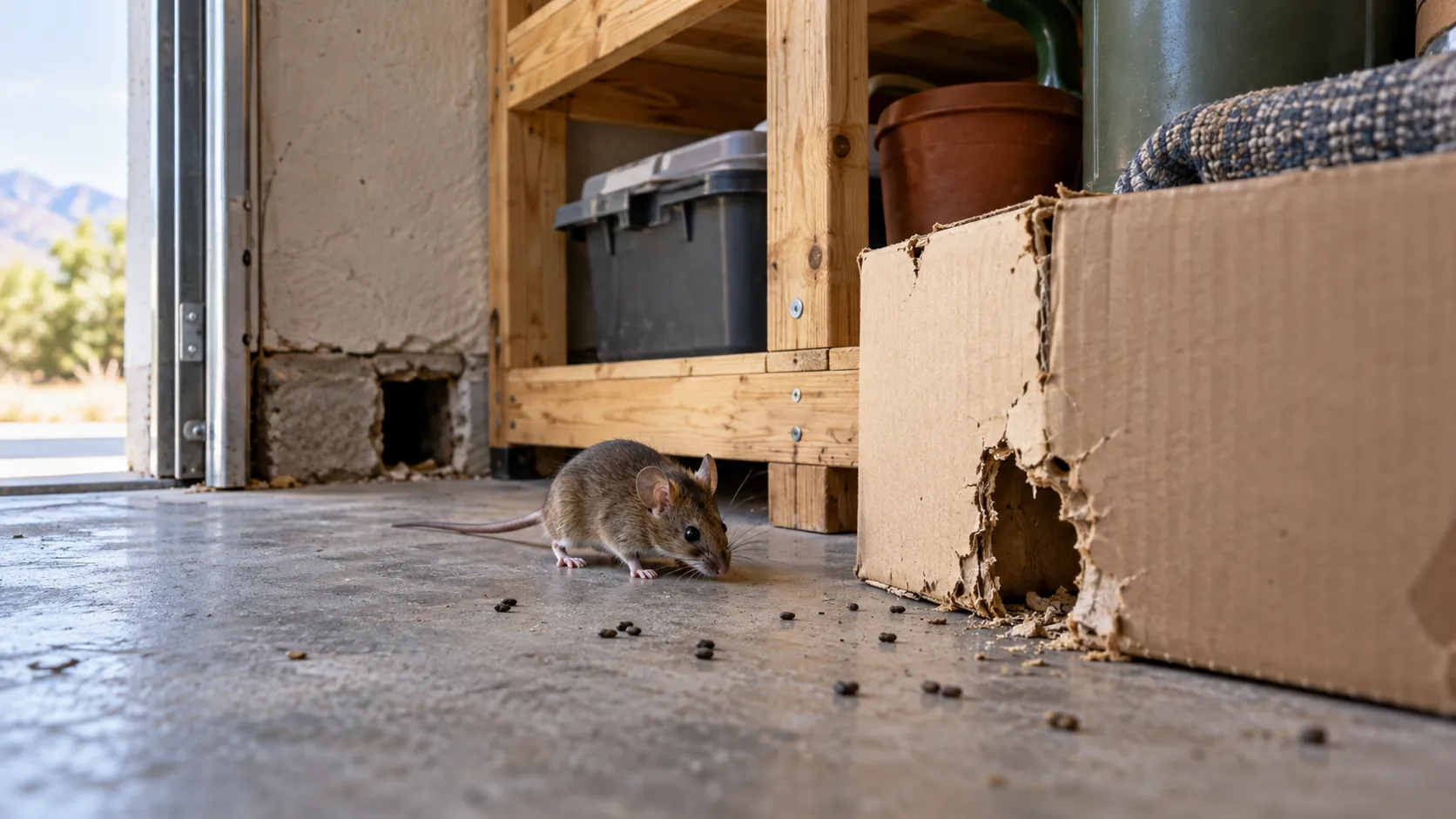 Mouse infestation warning signs before Rodent Control services in Los Ranchos de Albuquerque, NM.